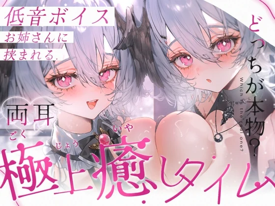 【KU100/両耳同時ASMR】低音ボイスお姉さんに挟まれる極上癒しタイム【耳かき・オノマトペ・心音・耳はー・耳ふー・耳はむ・すきすき・キス・ゼロ距離囁き】 [りちゃむ]のサムネイル